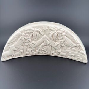 Hallmark Demdaco by Wendy Wiinanen Ceramic Nativity Scene Advent Candle Holder